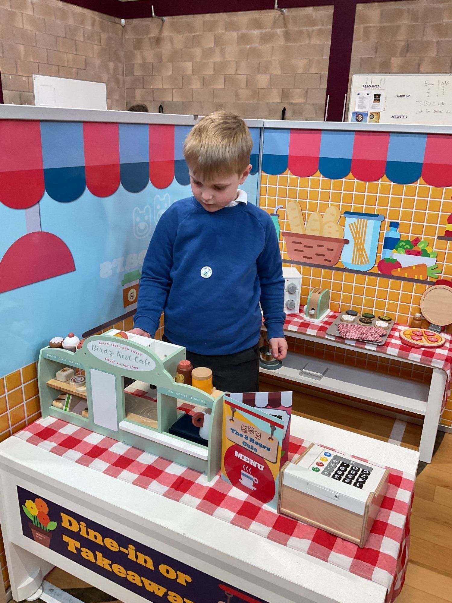 Serving at the takeaway