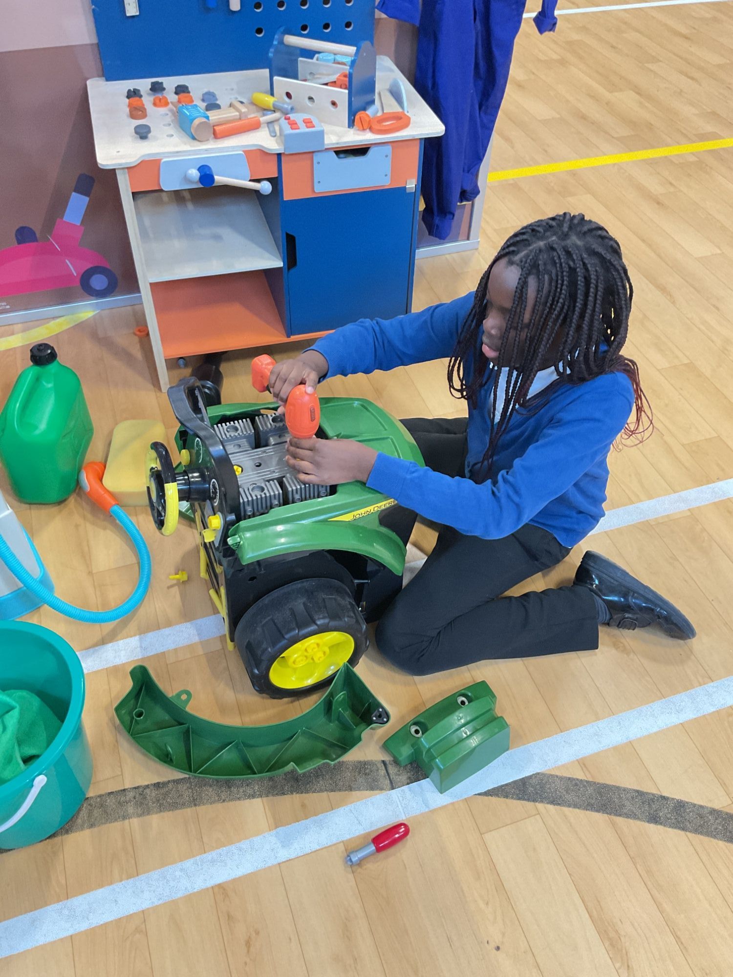 Fixing a tractor