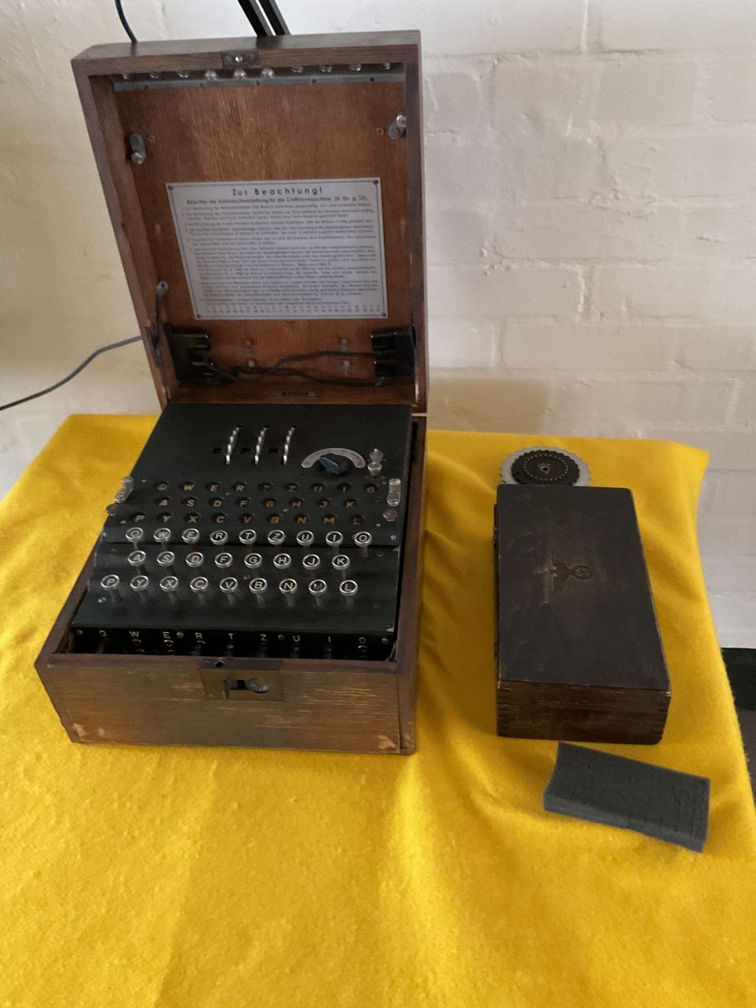 THe famous Enigma code breaking machine