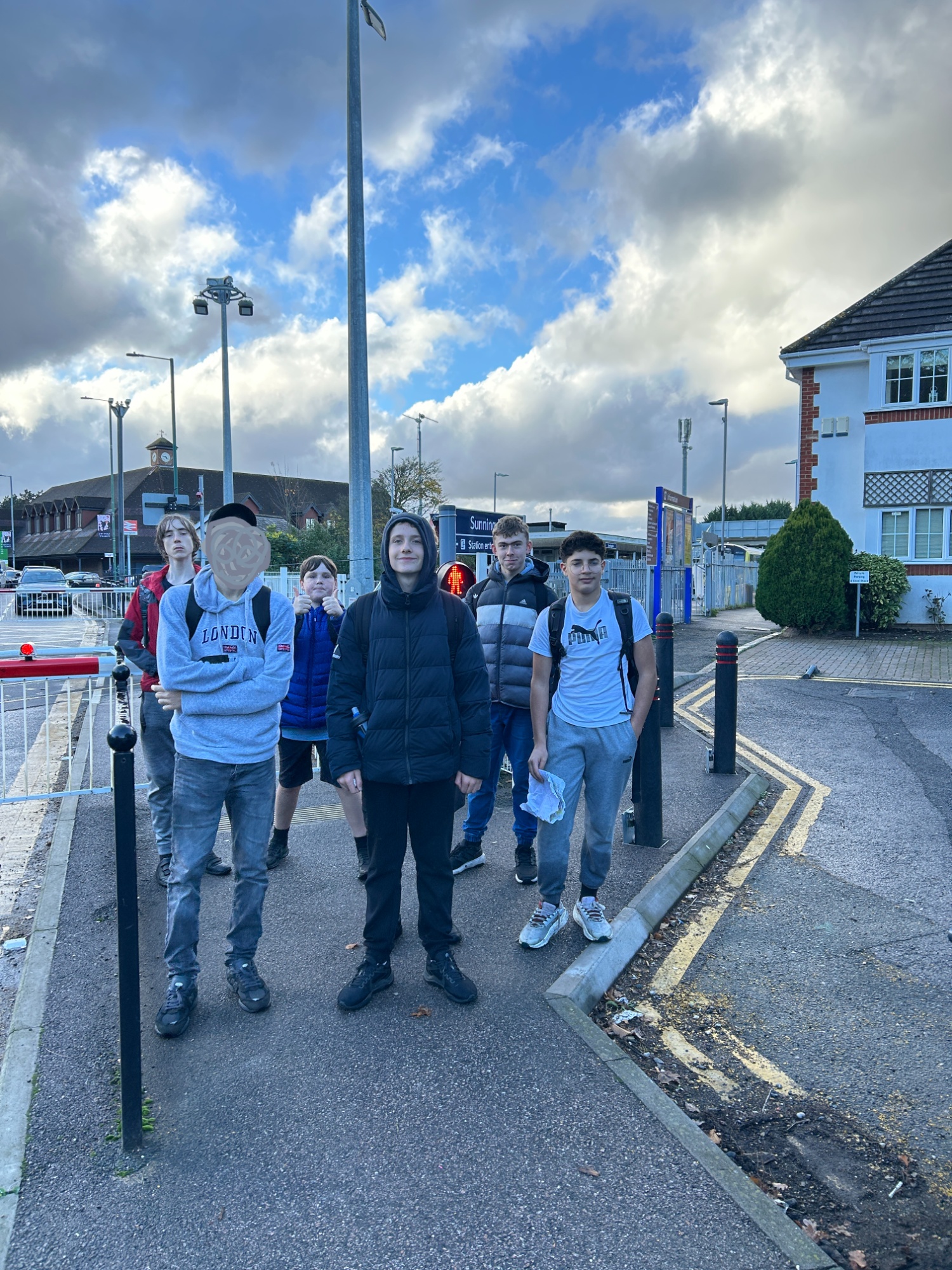 DofE Group by the level crossing