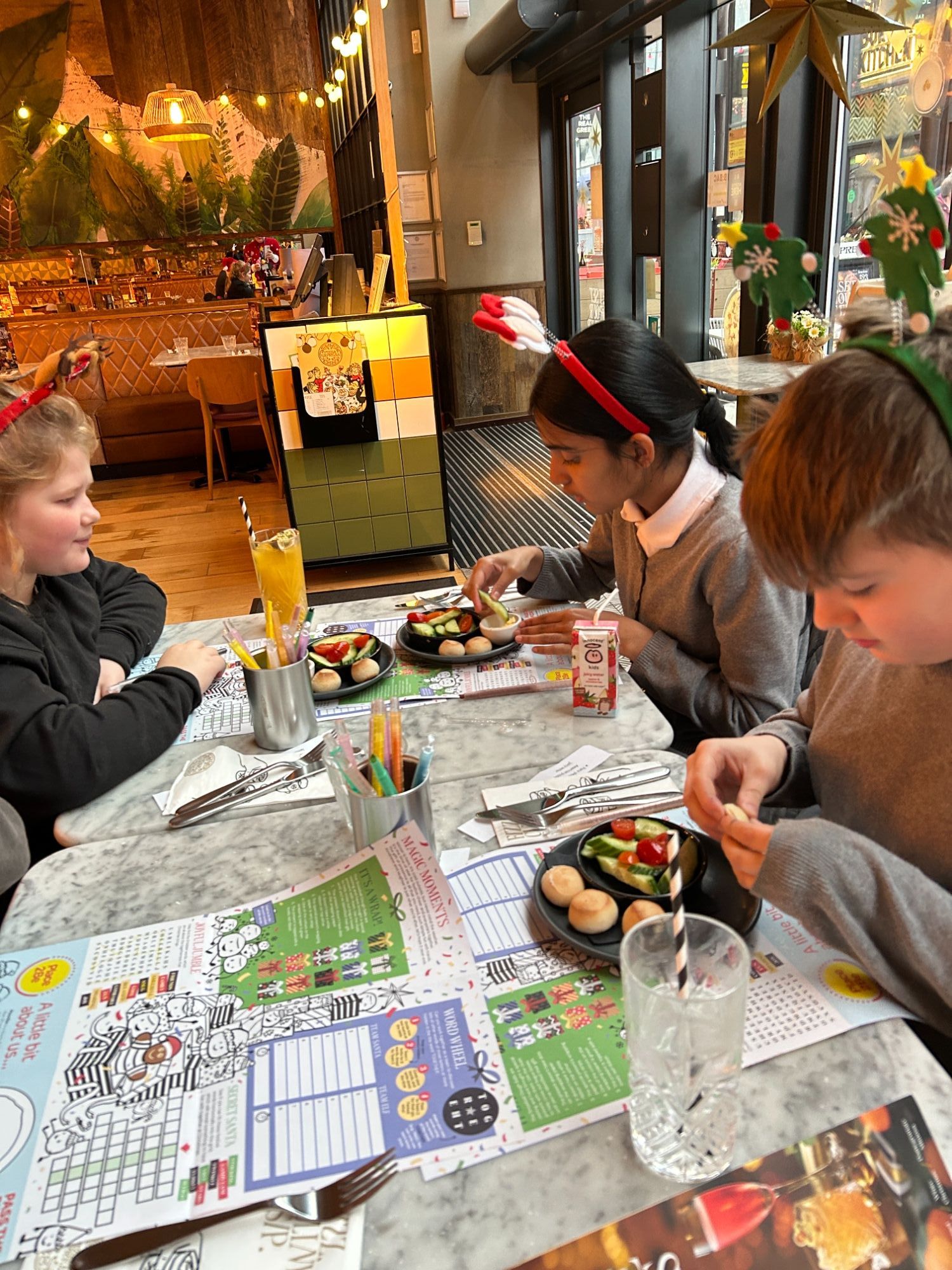 Three students with their starters