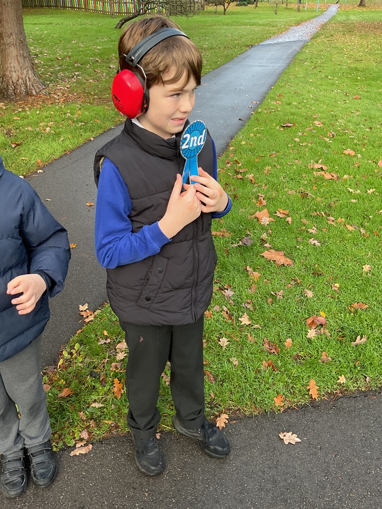 Studfent with his 2nd place rossette