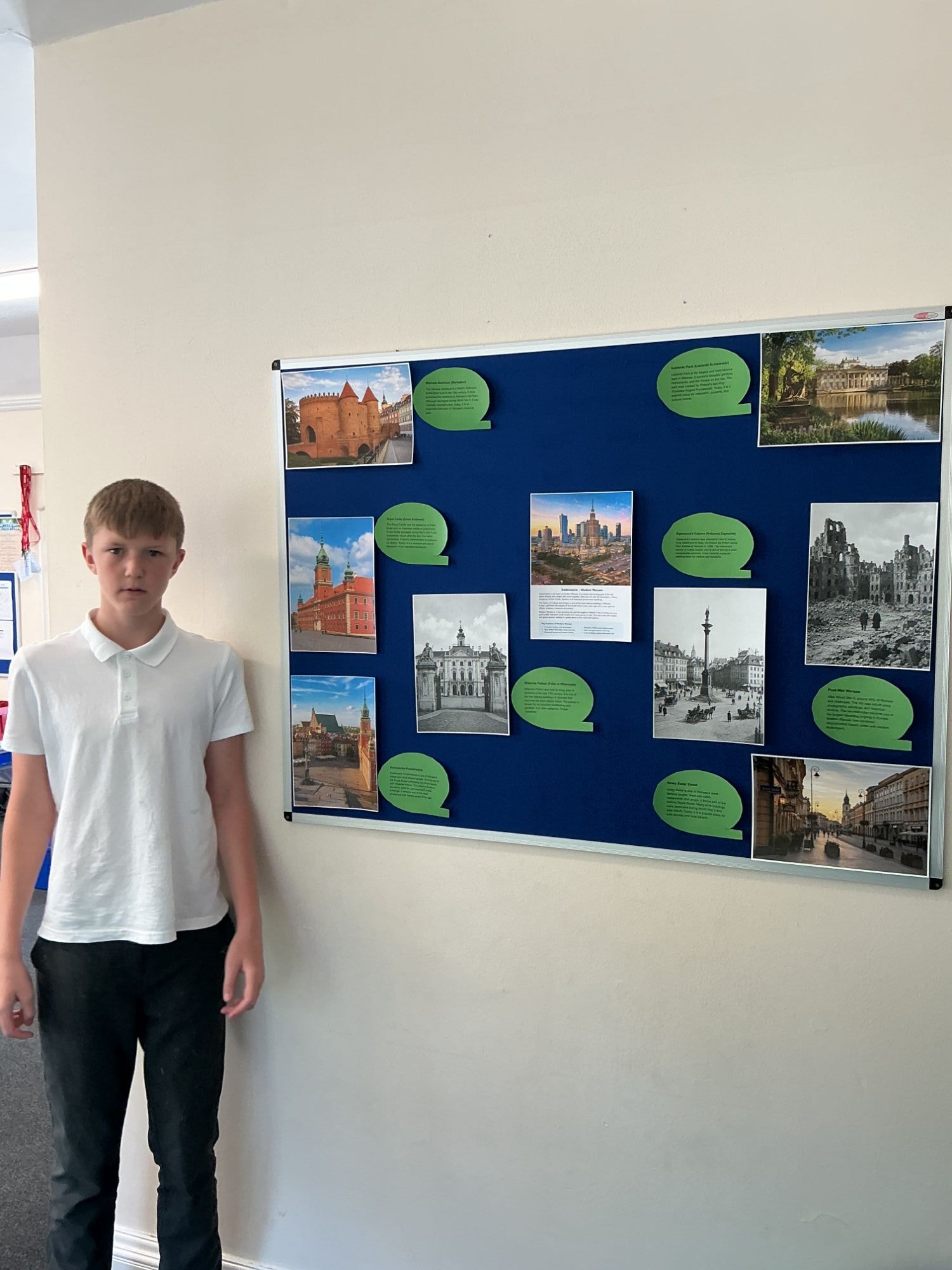 Boy 1 by Warsaw display board