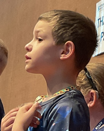 Boy singing