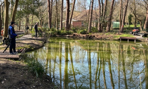 Fishing at Heathermount's pond